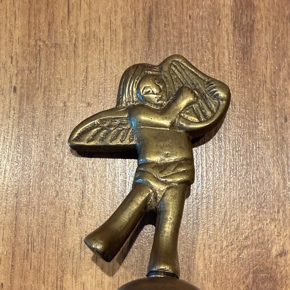 Brass Angel Bell. Made in India.